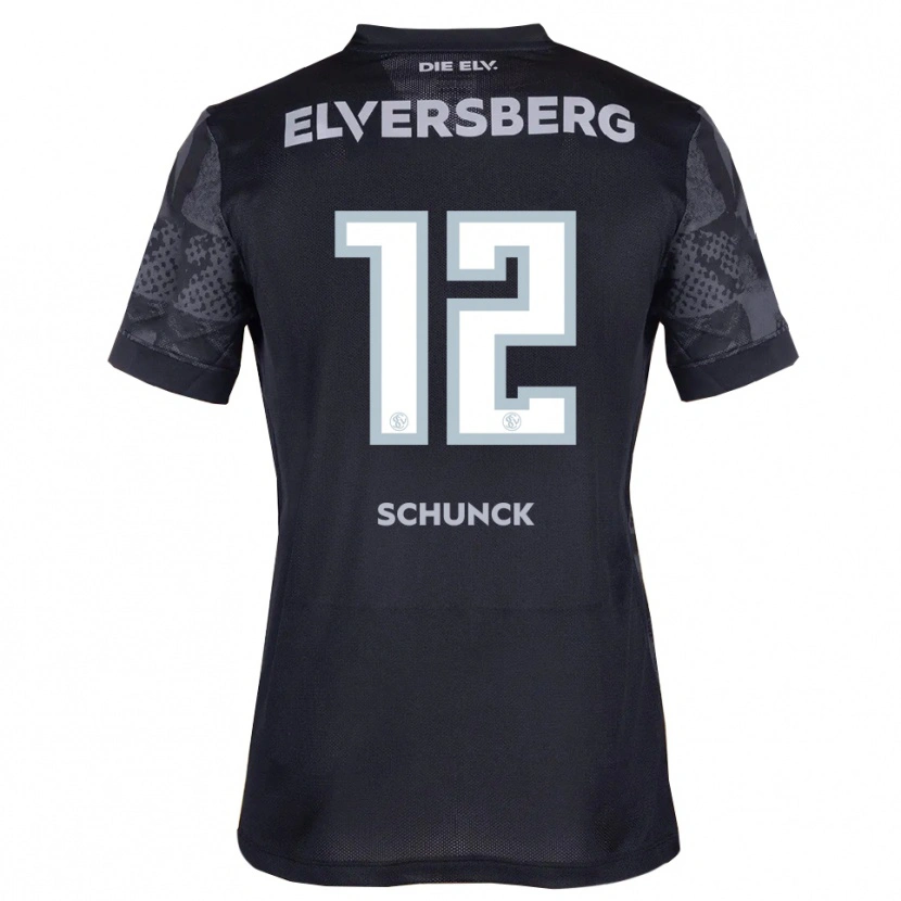 Danxen Damen Jan Schunck #12 Schwarz Grau Auswärtstrikot Trikot 2025/26 T-Shirt Österreich