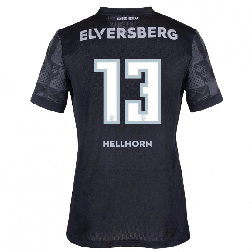 Danxen Damen Denis Hellhorn #13 Schwarz Grau Auswärtstrikot Trikot 2025/26 T-Shirt Österreich