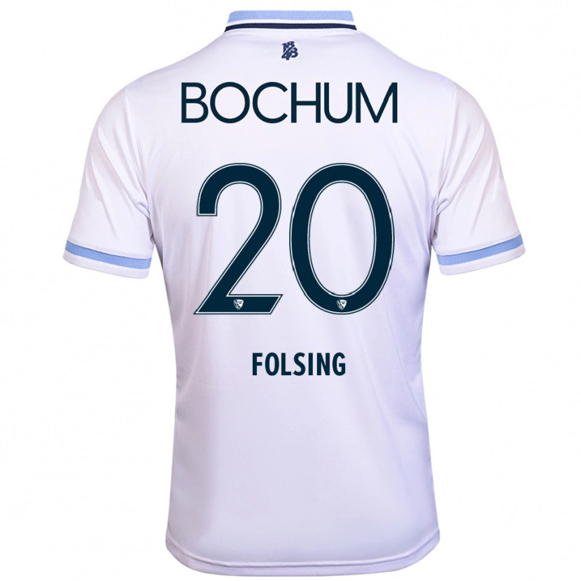 Danxen Damen Amelie Fölsing #20 Weiß Himmelblau Auswärtstrikot Trikot 2025/26 T-Shirt Österreich