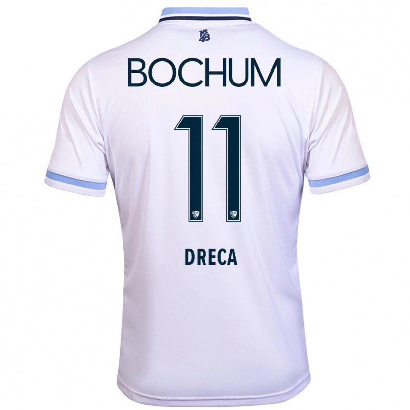 Danxen Damen Benjamin Dreca #11 Weiß Himmelblau Auswärtstrikot Trikot 2025/26 T-Shirt Österreich