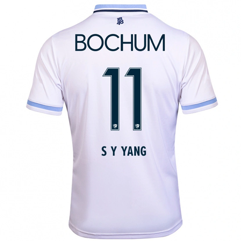 Danxen Damen Si-Yeong Yang #11 Weiß Himmelblau Auswärtstrikot Trikot 2025/26 T-Shirt Österreich