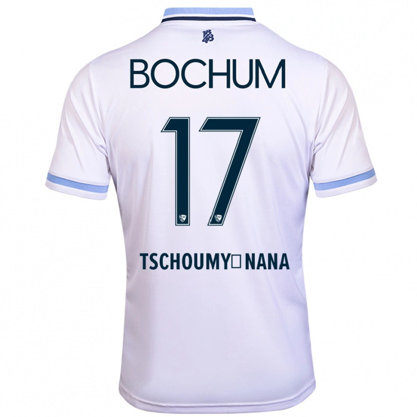 Danxen Damen Daryl Tschoumy-Nana #17 Weiß Himmelblau Auswärtstrikot Trikot 2025/26 T-Shirt Österreich