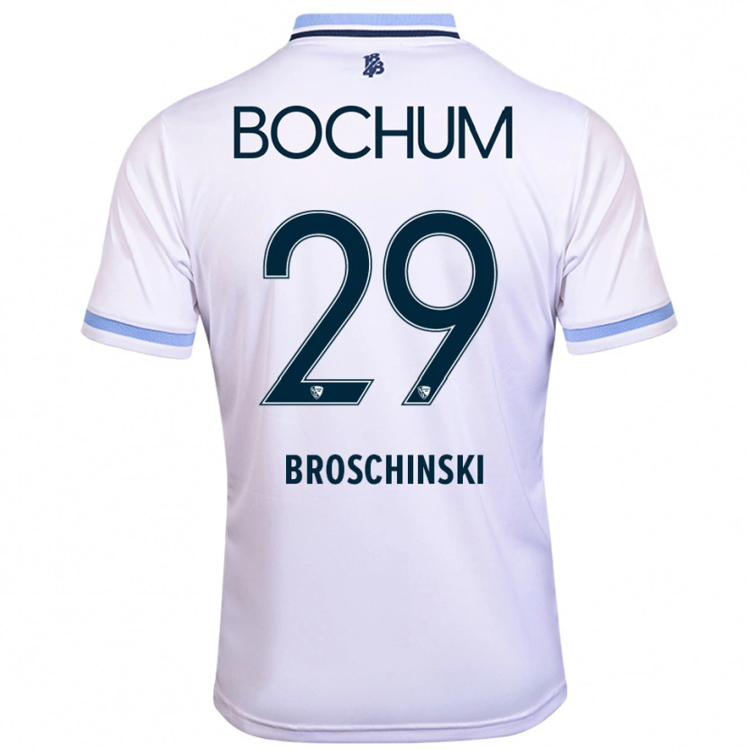 Danxen Damen Moritz Broschinski #29 Weiß Himmelblau Auswärtstrikot Trikot 2025/26 T-Shirt Österreich