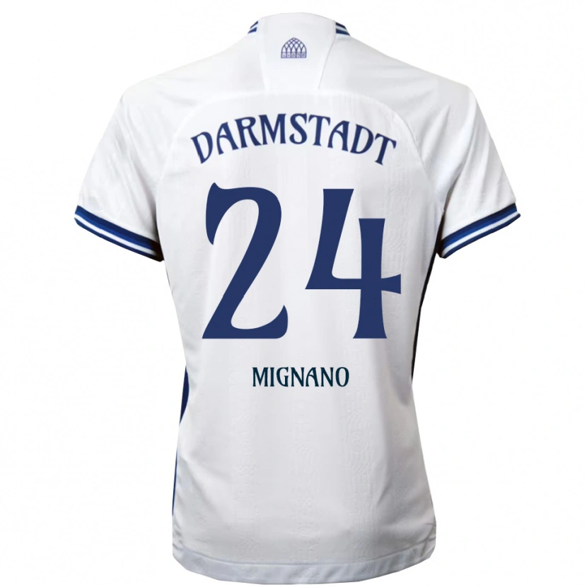Danxen Damen Luigi Mignano #24 Weiß Blau Auswärtstrikot Trikot 2025/26 T-Shirt Österreich