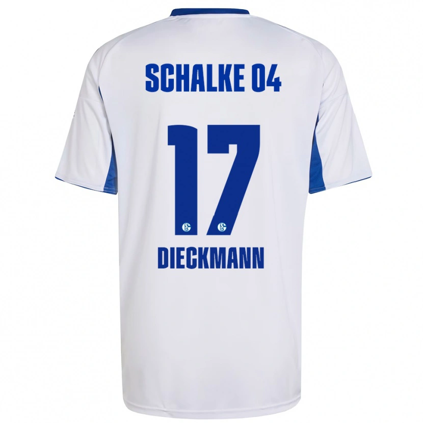 Danxen Damen Jonas Dieckmann #17 Weiß Blau Auswärtstrikot Trikot 2025/26 T-Shirt Österreich