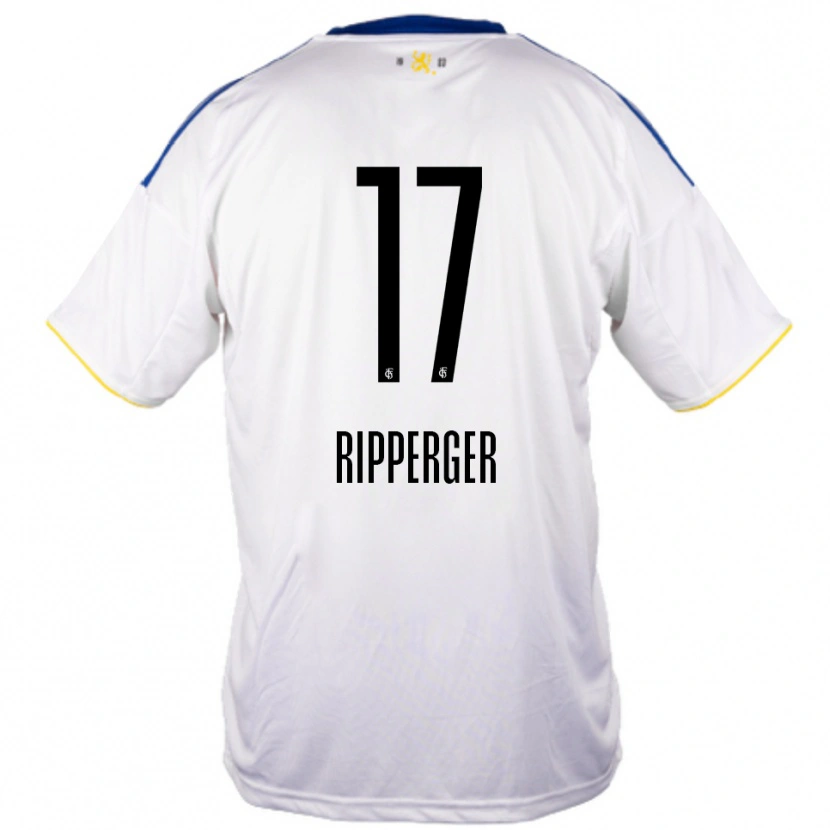 Danxen Damen Lena Ripperger #17 Weiß Blau Gelb Auswärtstrikot Trikot 2025/26 T-Shirt Österreich
