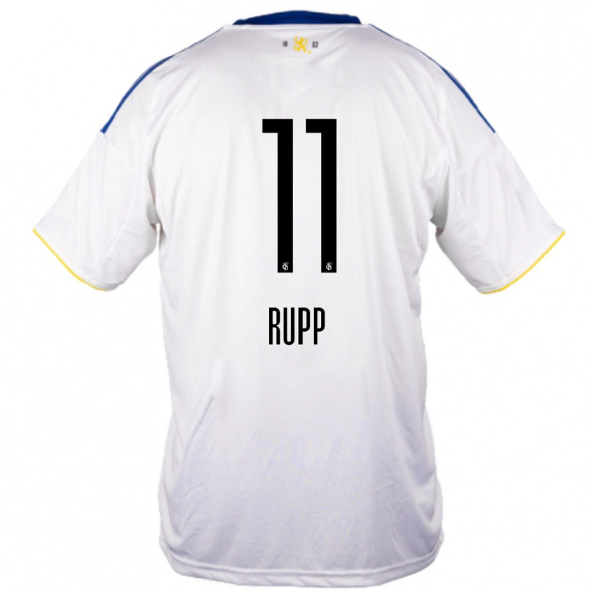 Danxen Damen Finn Rupp #11 Weiß Blau Gelb Auswärtstrikot Trikot 2025/26 T-Shirt Österreich