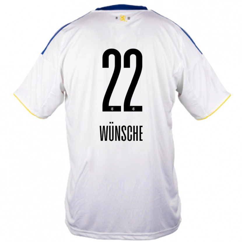 Danxen Damen Hannah Wünsche #22 Weiß Blau Gelb Auswärtstrikot Trikot 2025/26 T-Shirt Österreich