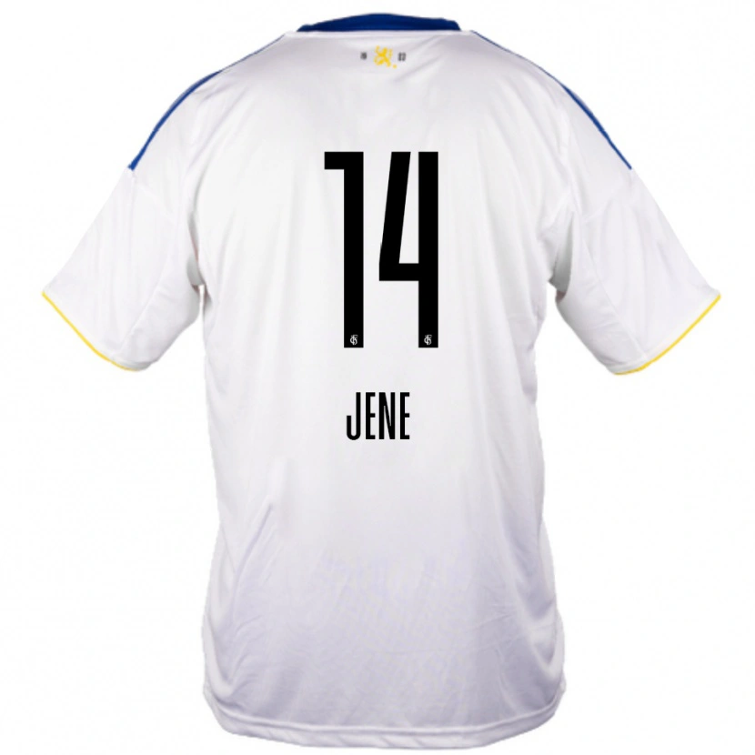 Danxen Damen Maximilian Jene #14 Weiß Blau Gelb Auswärtstrikot Trikot 2025/26 T-Shirt Österreich