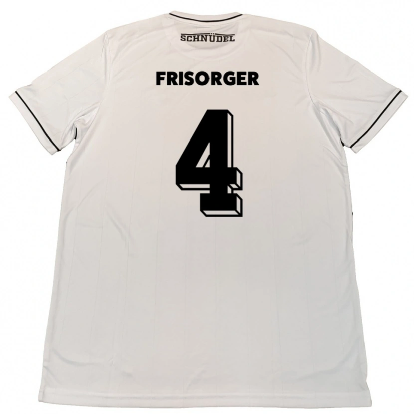 Danxen Damen Kevin Frisorger #4 Weiß Schwarz Auswärtstrikot Trikot 2025/26 T-Shirt Österreich