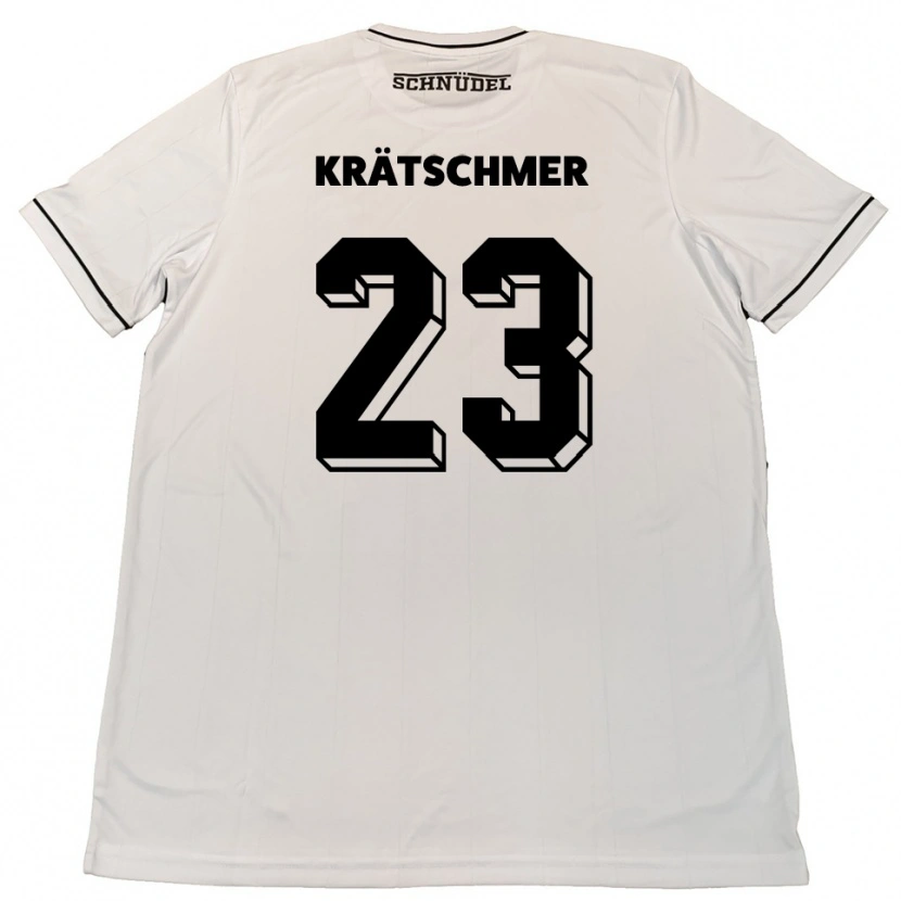 Danxen Damen Pius Krätschmer #23 Weiß Schwarz Auswärtstrikot Trikot 2025/26 T-Shirt Österreich
