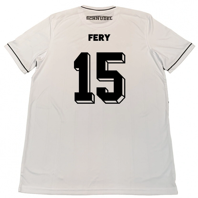 Danxen Damen Kevin Fery #15 Weiß Schwarz Auswärtstrikot Trikot 2025/26 T-Shirt Österreich