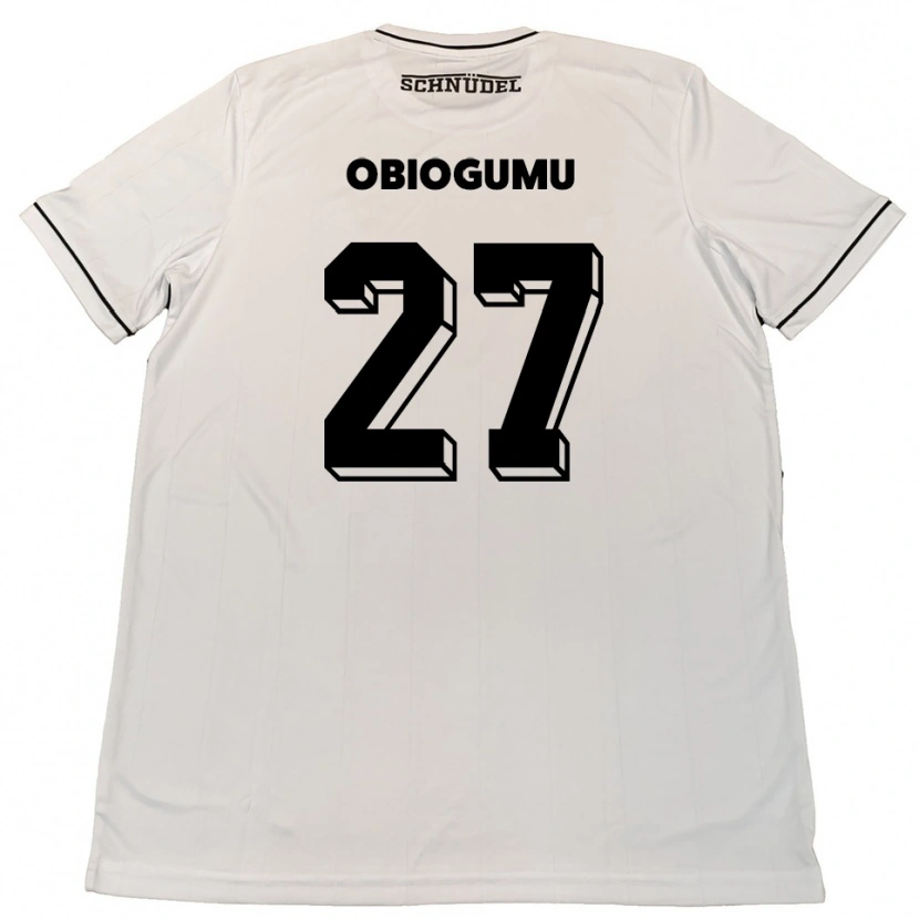 Danxen Damen Uche Obiogumu #27 Weiß Schwarz Auswärtstrikot Trikot 2025/26 T-Shirt Österreich