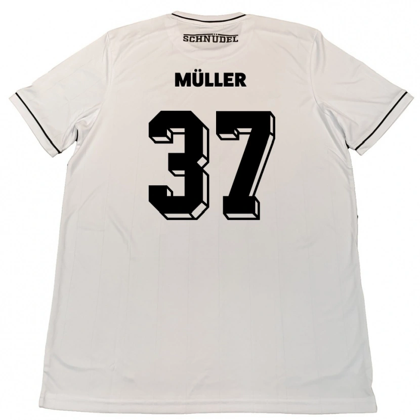 Danxen Damen Sebastian Müller #37 Weiß Schwarz Auswärtstrikot Trikot 2025/26 T-Shirt Österreich