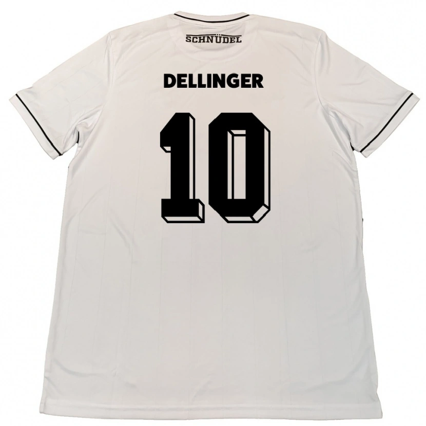Danxen Damen Michael Dellinger #10 Weiß Schwarz Auswärtstrikot Trikot 2025/26 T-Shirt Österreich