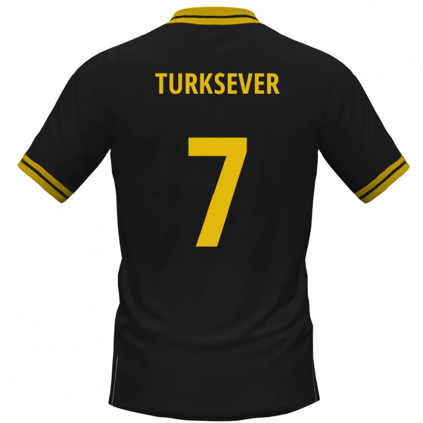 Danxen Damen Emre Türksever #7 Schwarz Gelb Auswärtstrikot Trikot 2025/26 T-Shirt Österreich