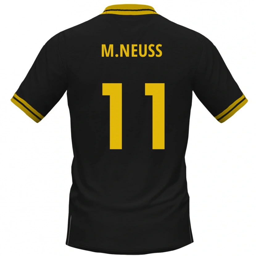 Danxen Damen Maximilian Neuss #11 Schwarz Gelb Auswärtstrikot Trikot 2025/26 T-Shirt Österreich