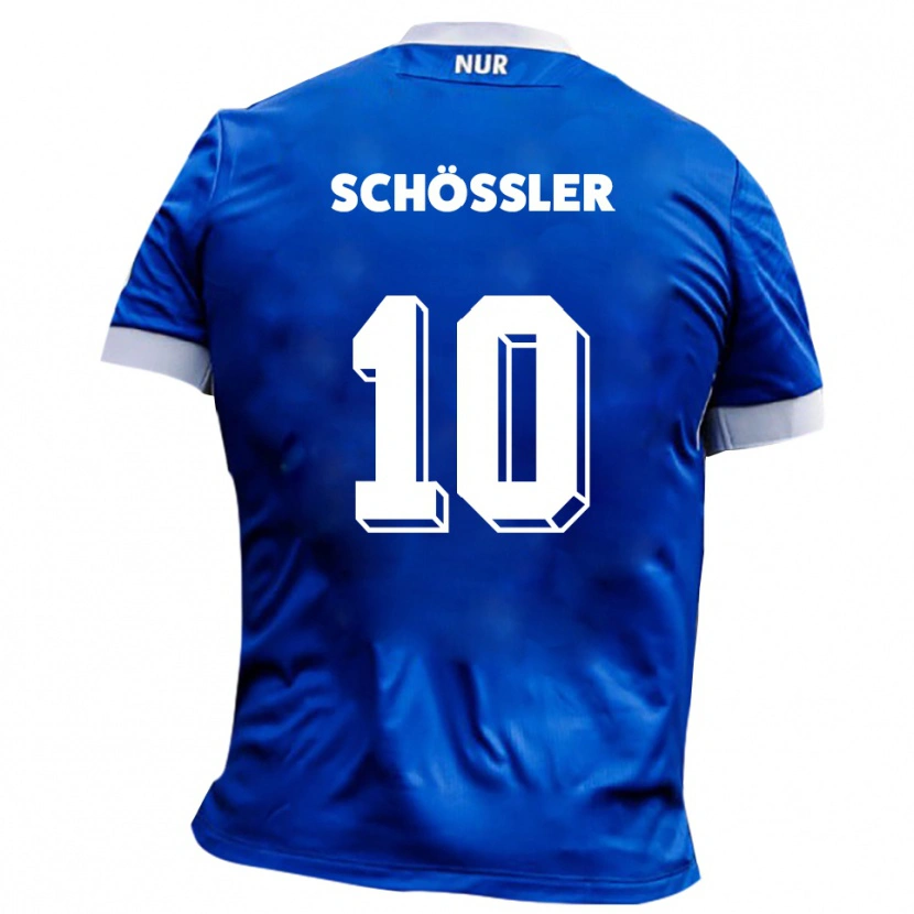 Danxen Damen Maris Schößler #10 Blau Weiß Auswärtstrikot Trikot 2025/26 T-Shirt Österreich