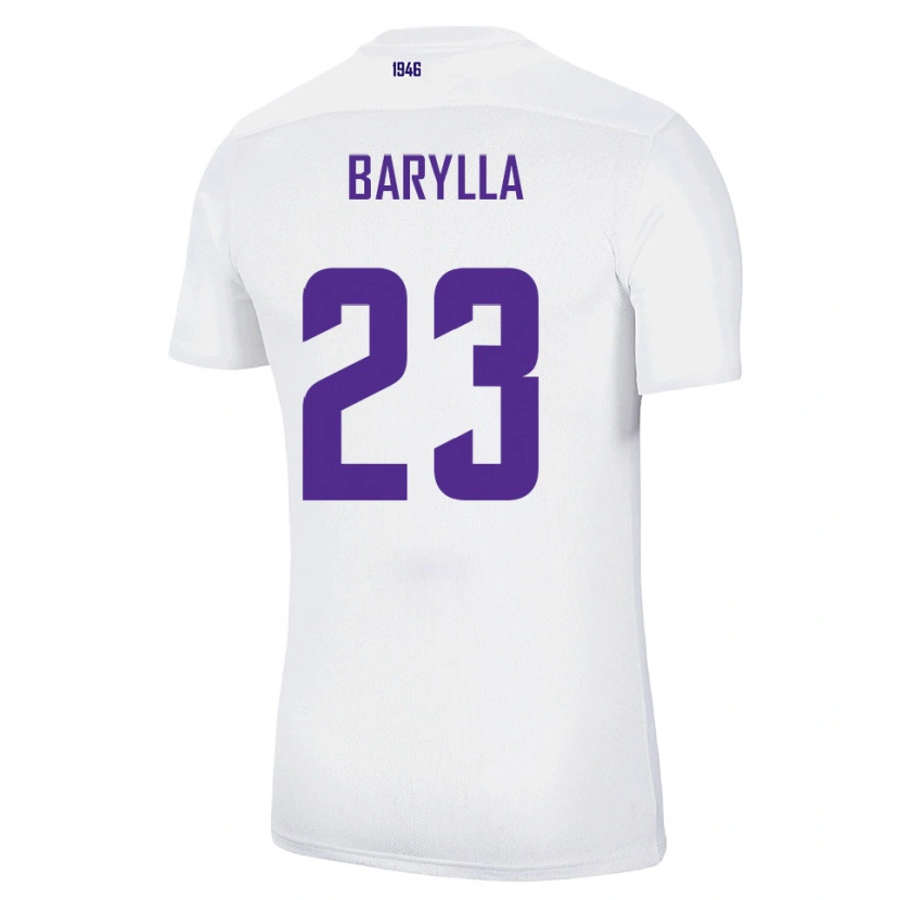 Danxen Damen Anthony Barylla #23 Weiß Grün Auswärtstrikot Trikot 2025/26 T-Shirt Österreich