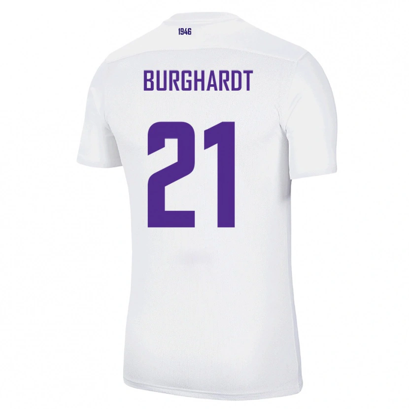 Danxen Damen Maxim Burghardt #21 Weiß Grün Auswärtstrikot Trikot 2025/26 T-Shirt Österreich
