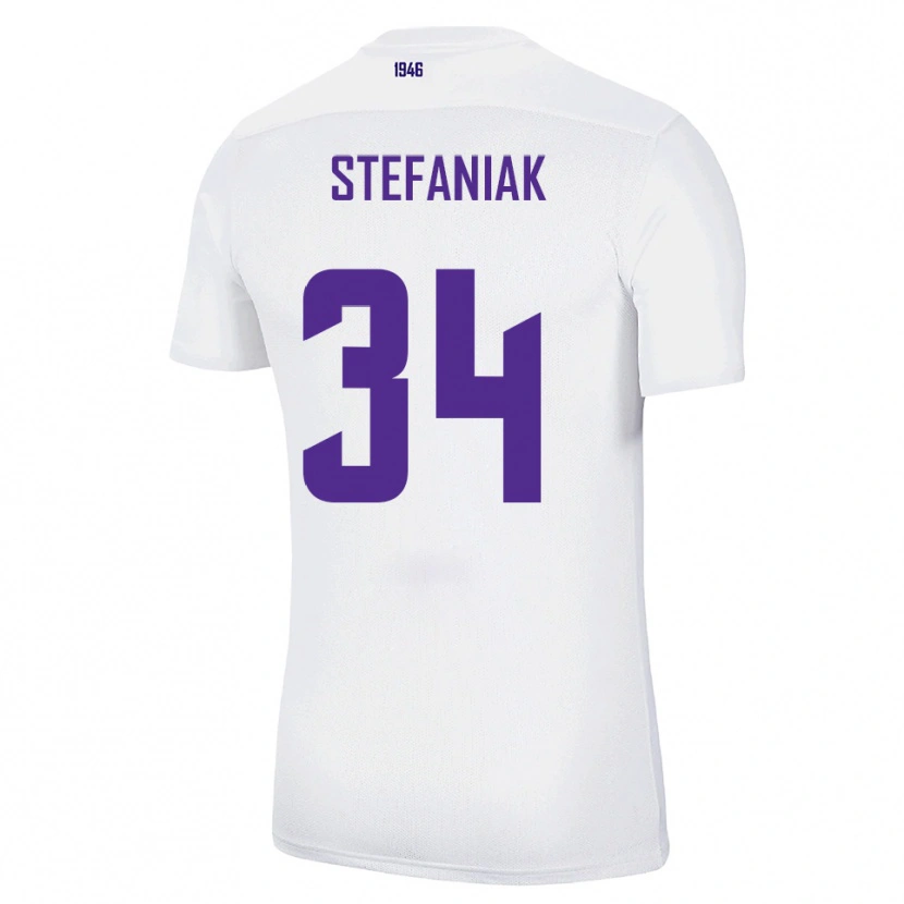 Danxen Damen Marvin Stefaniak #34 Weiß Grün Auswärtstrikot Trikot 2025/26 T-Shirt Österreich