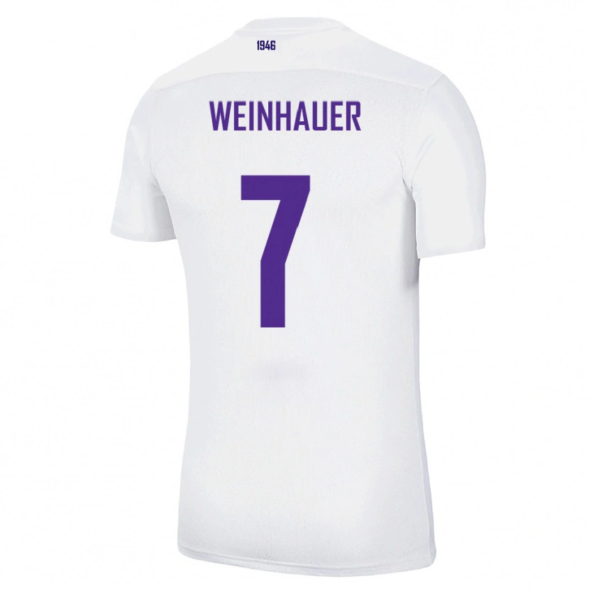 Danxen Damen Erik Weinhauer #7 Weiß Grün Auswärtstrikot Trikot 2025/26 T-Shirt Österreich