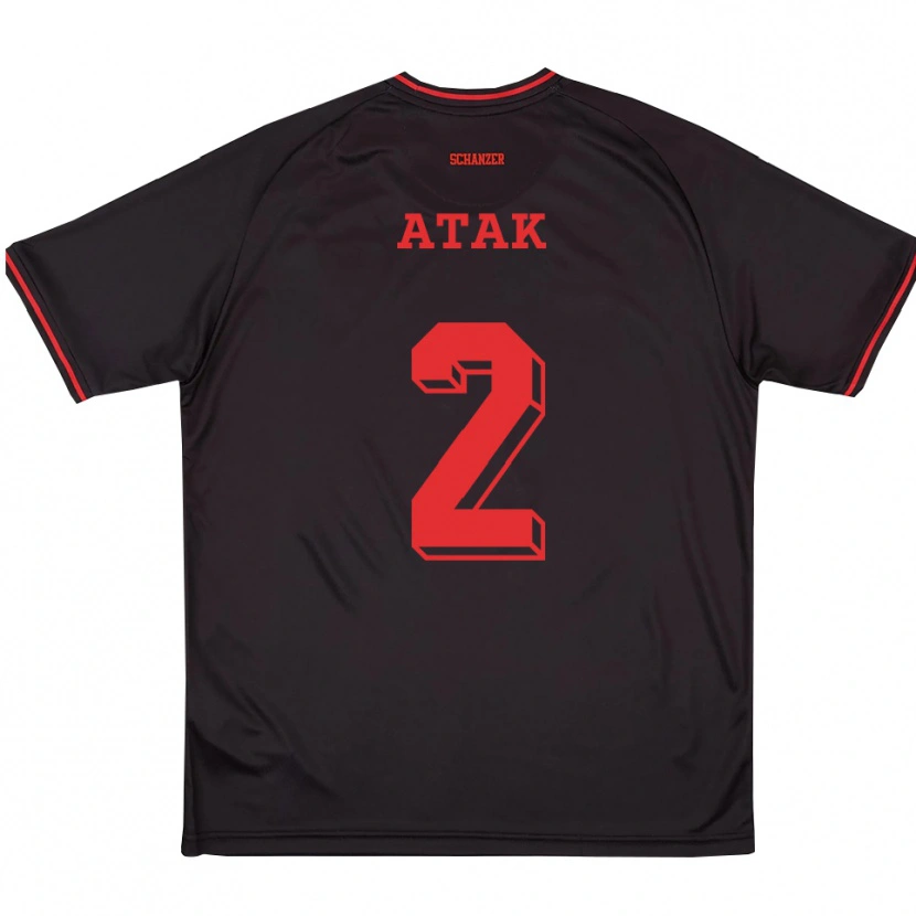 Danxen Damen Muhammed Atak #2 Schwarz Rot Weiß Auswärtstrikot Trikot 2025/26 T-Shirt Österreich