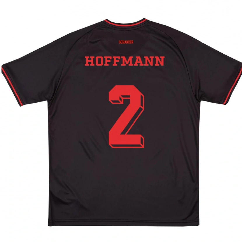 Danxen Damen Tim Hoffmann #2 Schwarz Rot Weiß Auswärtstrikot Trikot 2025/26 T-Shirt Österreich
