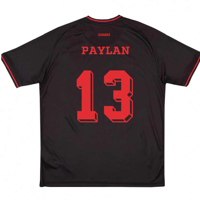 Danxen Damen Can Paylan #13 Schwarz Rot Weiß Auswärtstrikot Trikot 2025/26 T-Shirt Österreich