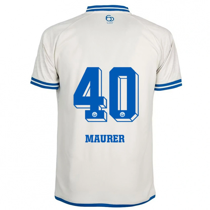 Danxen Damen Erik Maurer #40 Weiß Blau Auswärtstrikot Trikot 2025/26 T-Shirt Österreich
