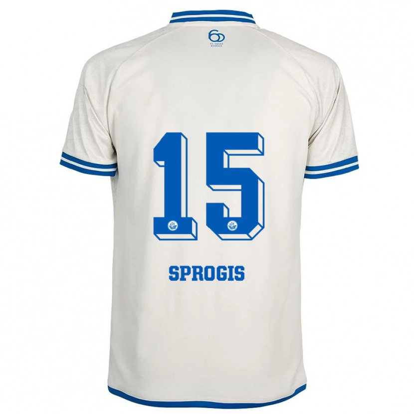 Danxen Damen Felikss Sprogis #15 Weiß Blau Auswärtstrikot Trikot 2025/26 T-Shirt Österreich