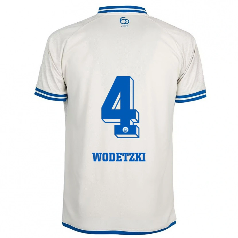 Danxen Damen Oskar Wodetzki #4 Weiß Blau Auswärtstrikot Trikot 2025/26 T-Shirt Österreich