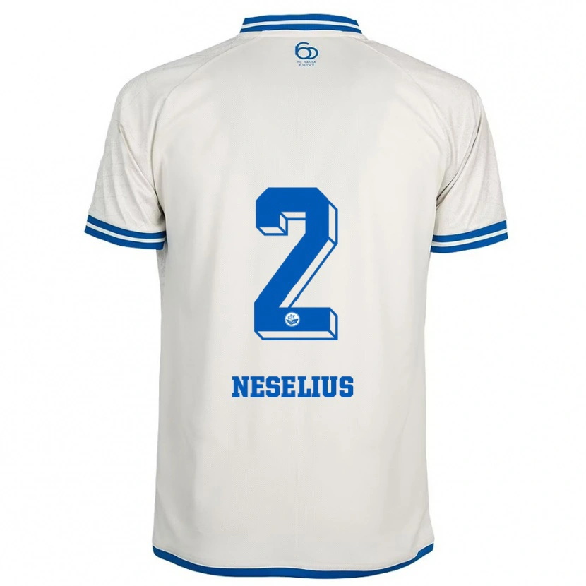 Danxen Damen Hanna Neselius #2 Weiß Blau Auswärtstrikot Trikot 2025/26 T-Shirt Österreich