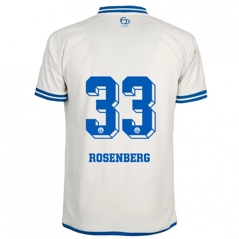 Danxen Damen Moritz Rosenberg #33 Weiß Blau Auswärtstrikot Trikot 2025/26 T-Shirt Österreich