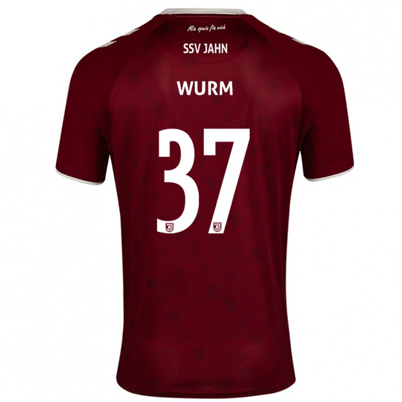 Danxen Damen Leopold Wurm #37 Burgunder Weiß Auswärtstrikot Trikot 2025/26 T-Shirt Österreich