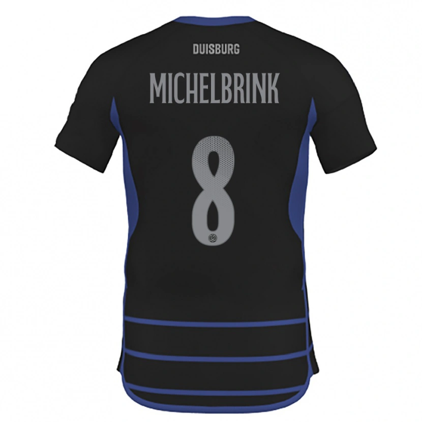 Danxen Damen Jonas Michelbrink #8 Schwarz Blau Auswärtstrikot Trikot 2025/26 T-Shirt Österreich