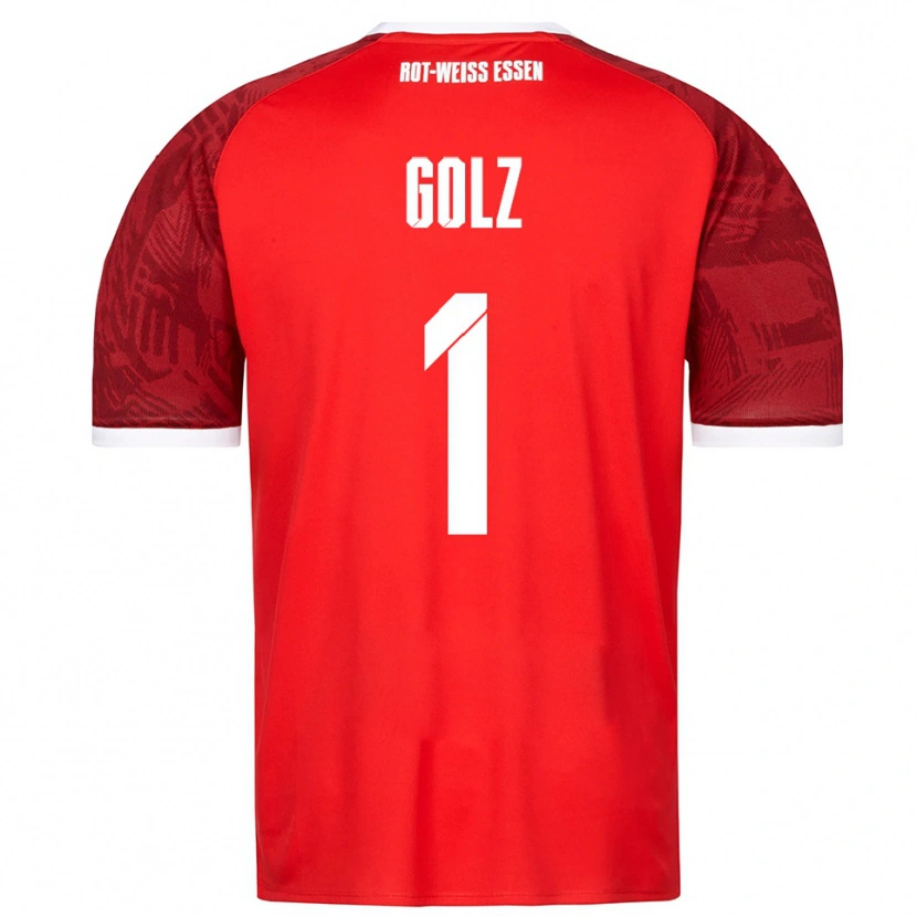 Danxen Damen Jakob Golz #1 Rot Burgunder Weiß Auswärtstrikot Trikot 2025/26 T-Shirt Österreich