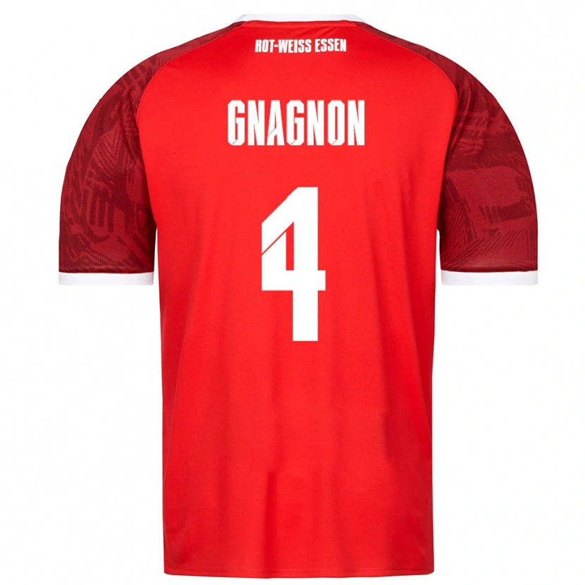 Danxen Damen James Gnagnon #4 Rot Burgunder Weiß Auswärtstrikot Trikot 2025/26 T-Shirt Österreich
