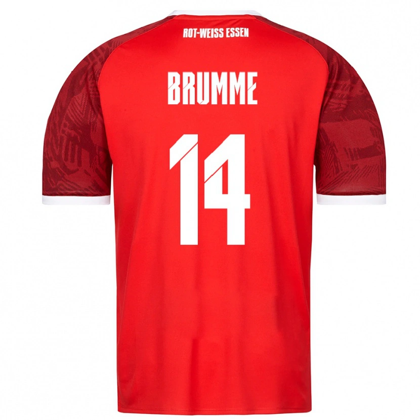 Danxen Damen Lucas Brumme #14 Rot Burgunder Weiß Auswärtstrikot Trikot 2025/26 T-Shirt Österreich