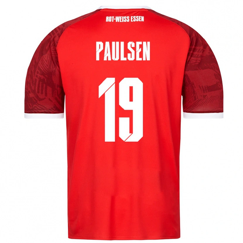 Danxen Damen Marvin Paulsen #19 Rot Burgunder Weiß Auswärtstrikot Trikot 2025/26 T-Shirt Österreich