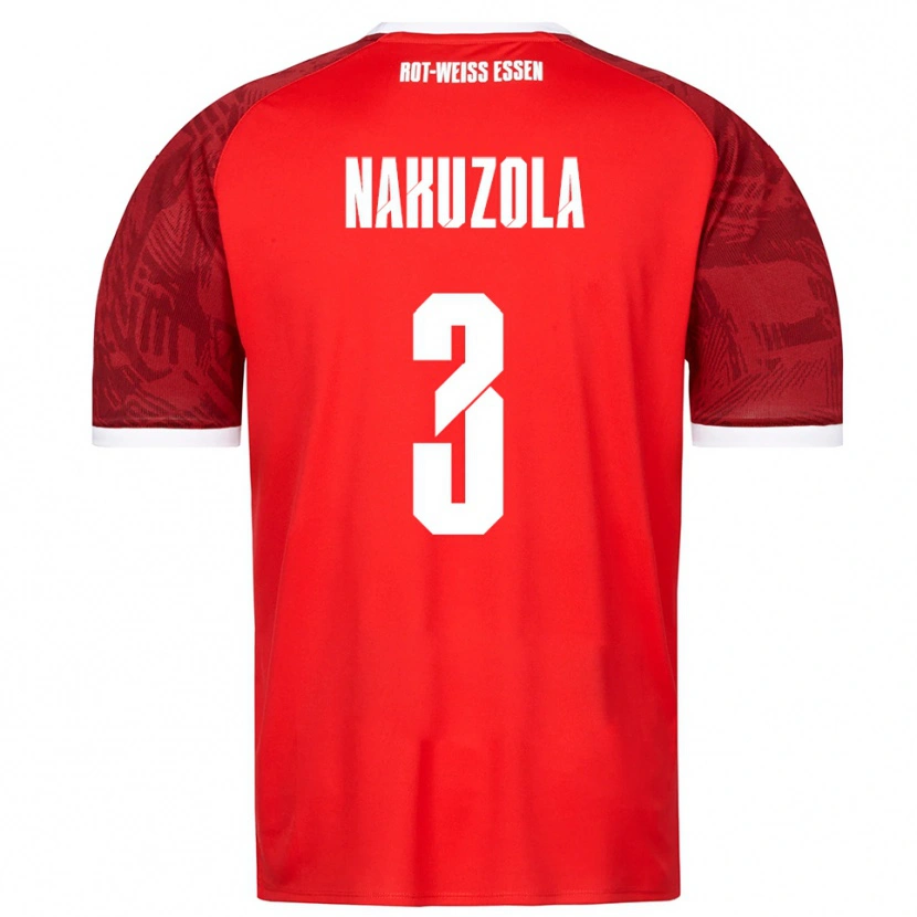 Danxen Damen Rael Nakuzola #3 Rot Burgunder Weiß Auswärtstrikot Trikot 2025/26 T-Shirt Österreich
