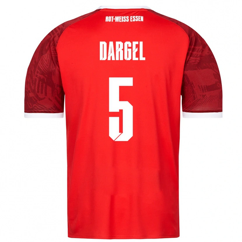 Danxen Damen Timo Dargel #5 Rot Burgunder Weiß Auswärtstrikot Trikot 2025/26 T-Shirt Österreich