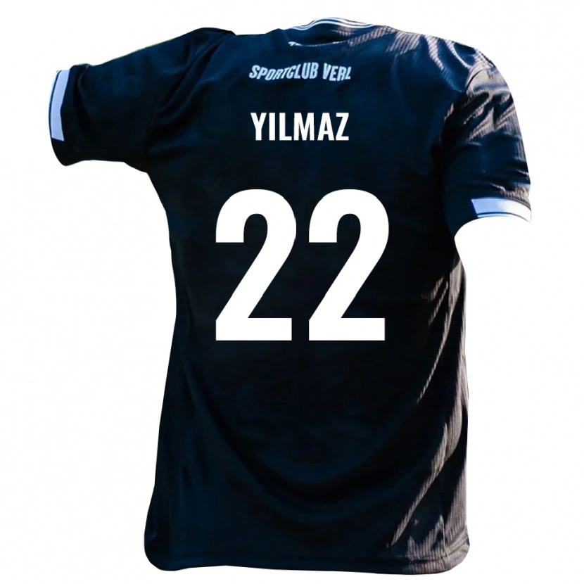 Danxen Damen Furkan Yilmaz #22 Schwarz Weiß Auswärtstrikot Trikot 2025/26 T-Shirt Österreich