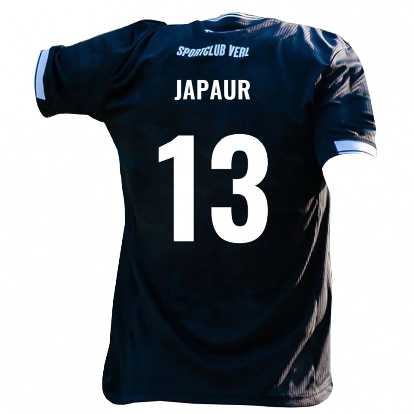 Danxen Damen Alem Japaur #13 Schwarz Weiß Auswärtstrikot Trikot 2025/26 T-Shirt Österreich