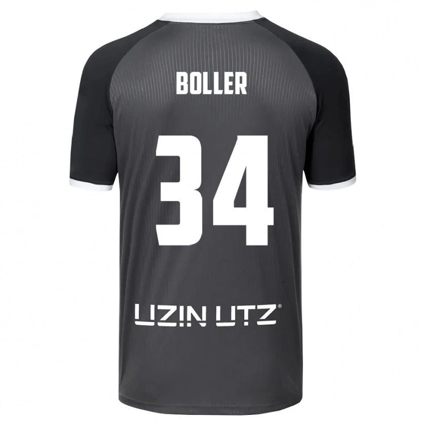 Danxen Damen Jan Boller #34 Grau Weiß Auswärtstrikot Trikot 2025/26 T-Shirt Österreich