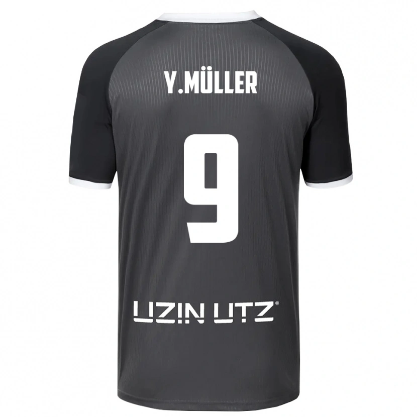 Danxen Damen Yannick Müller #9 Grau Weiß Auswärtstrikot Trikot 2025/26 T-Shirt Österreich