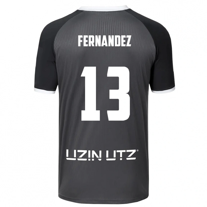 Danxen Damen Luis Fernandez #13 Grau Weiß Auswärtstrikot Trikot 2025/26 T-Shirt Österreich