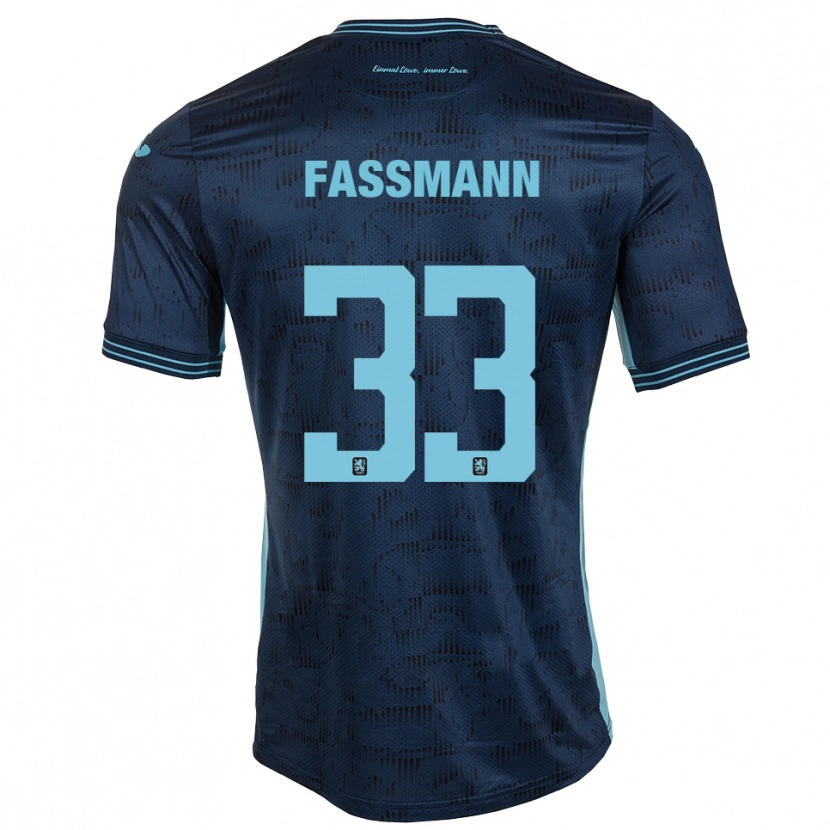 Danxen Damen Lasse Faßmann #33 Königsblau Auswärtstrikot Trikot 2025/26 T-Shirt Österreich