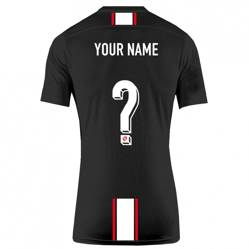 Danxen Damen Ihren Namen #0 Schwarz Weiß Auswärtstrikot Trikot 2025/26 T-Shirt Österreich