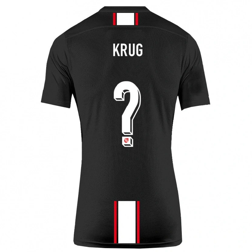 Danxen Damen Jannis Krug #0 Schwarz Weiß Auswärtstrikot Trikot 2025/26 T-Shirt Österreich